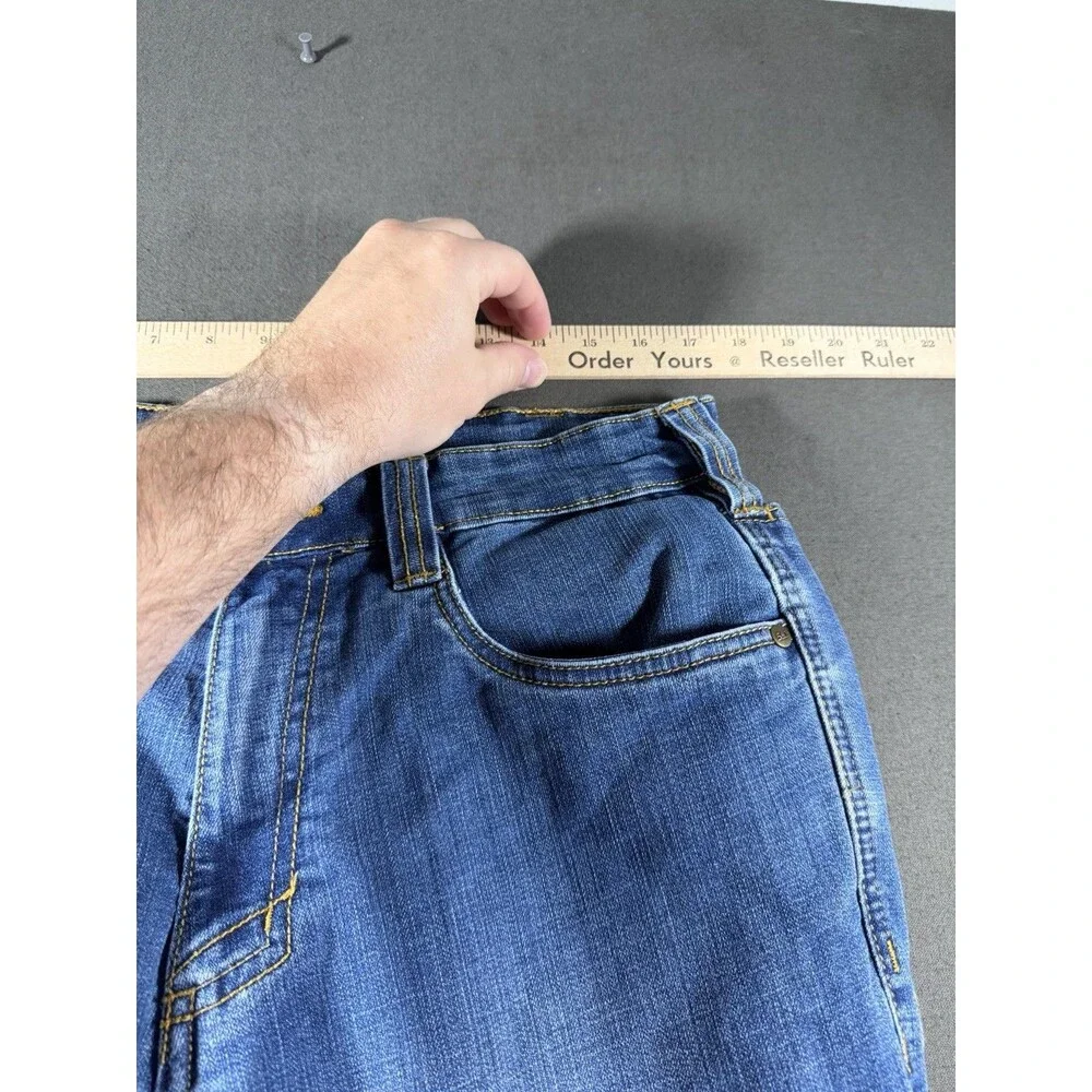 5.11 Tactical Jeans Men's 34x30 Defender Flex Regular Straight 74477 Med Wash